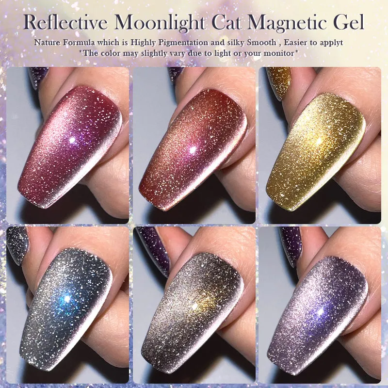 10ML Reflective Moonlight Cat Magnetic Gel Nail Polish
