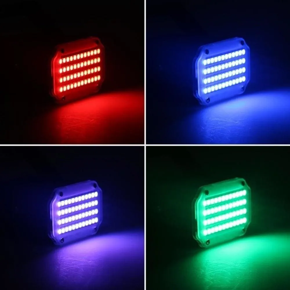 48 Led Rgb Uv White Strobe Lights Disco Dj Party Holiday Christmas Music