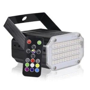 48 Led Rgb Uv White Strobe Lights Disco Dj Party Holiday Christmas Music
