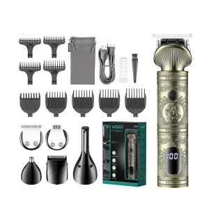 6 in 1 Vgr Grooming Kit Trimmer Clipper Shaver
