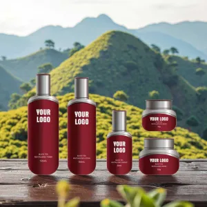 Hot Selling Organic Black Tea Face Skincare-مجموعة العناية بالبشرة