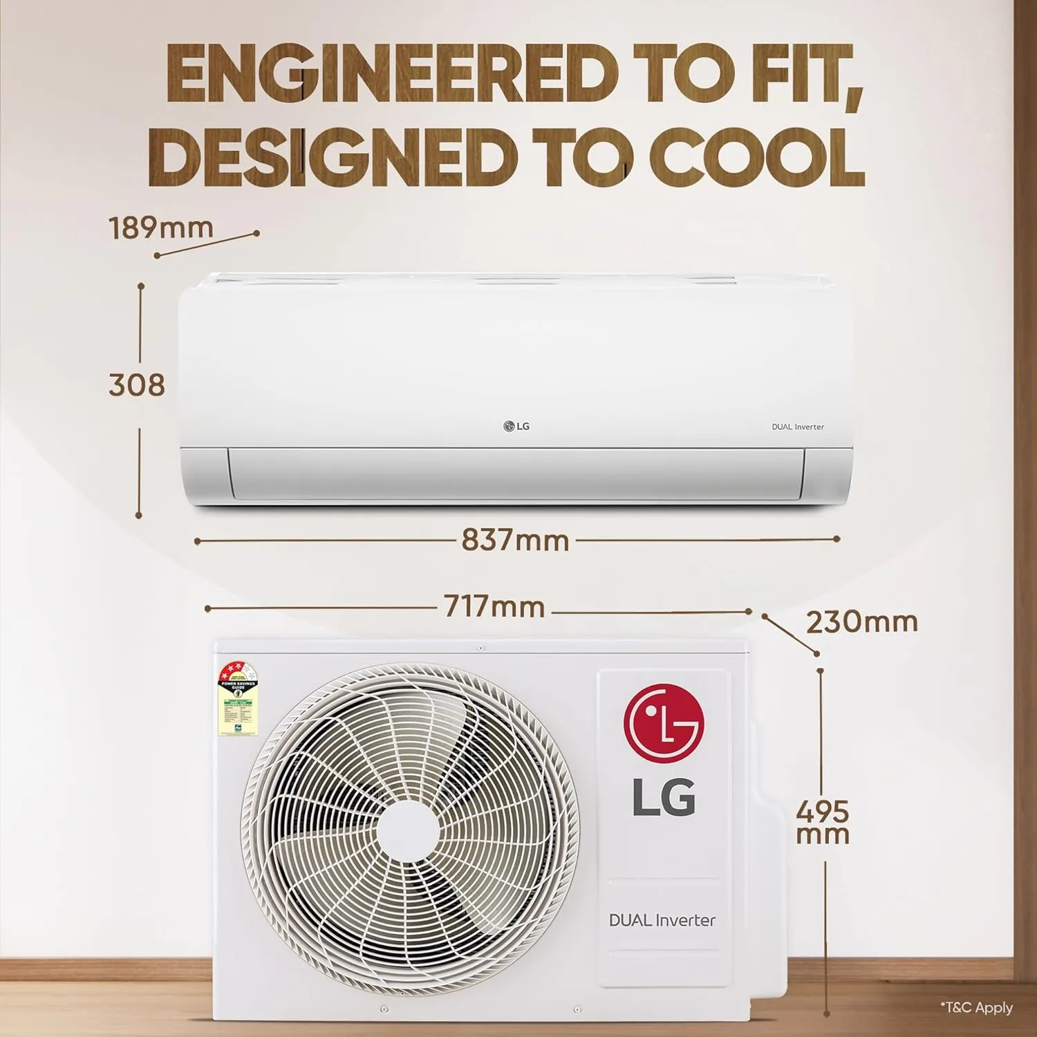 LG US-Q12CNXE 1 Ton 3 Star 2025 Model AI DUAL Inverter Split AC (6-in-1 Convertible Cooling, Anti-Virus Filter, White)
