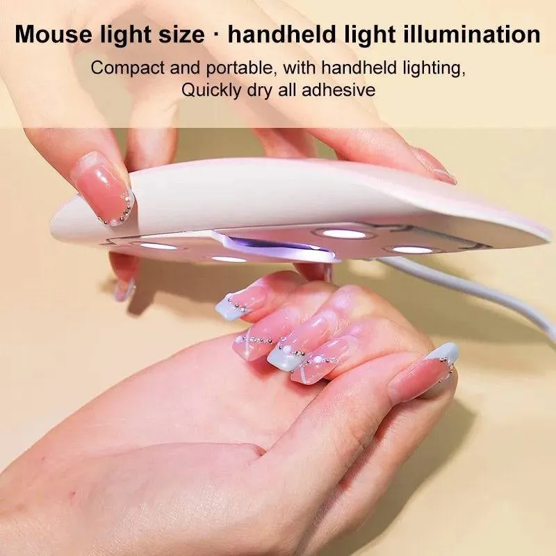 Nail Dryer Machine Portable 6 LED UV Manicure Lamp