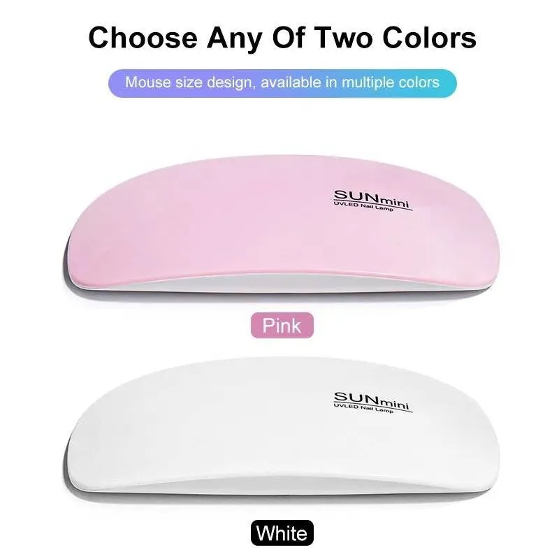 Nail Dryer Machine Portable 6 LED UV Manicure Lamp