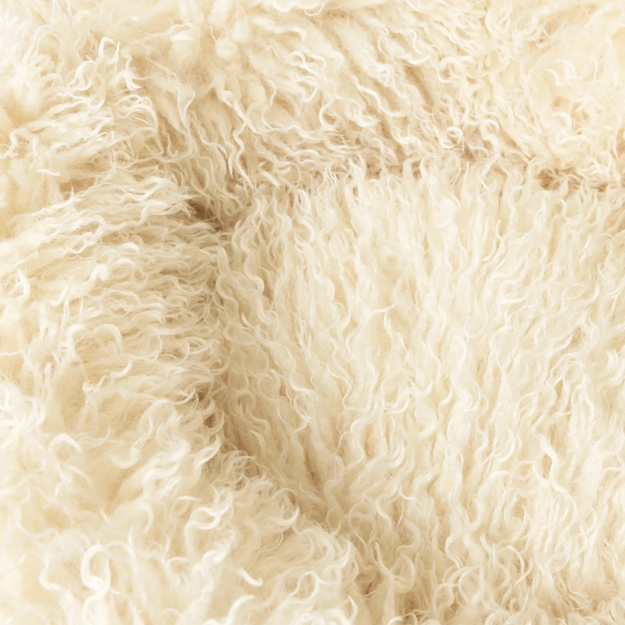 PupPouf Luxe Faux Fur Donut Pet Bed - Plush Sheep Ivory