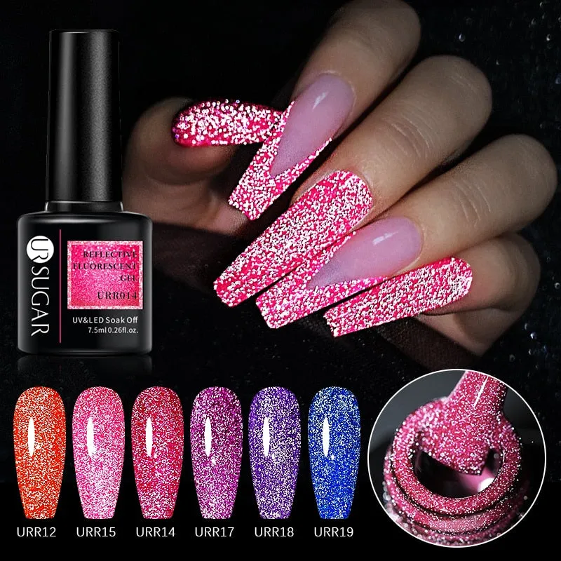 Reflective Glitter Gel Nail Polish
