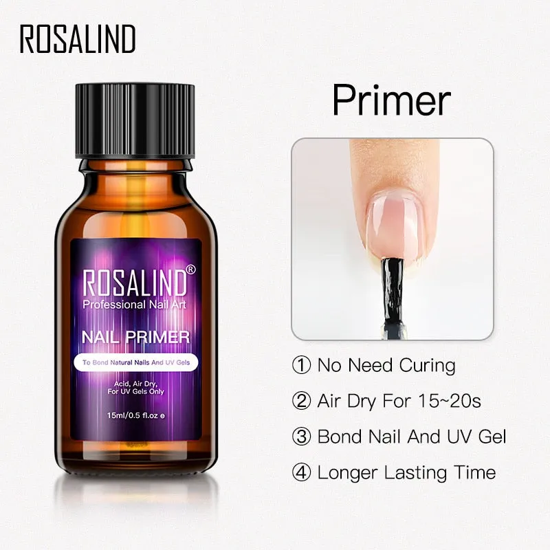 ROSALIND Nail Primer And Nail Prep Dehydrator Set