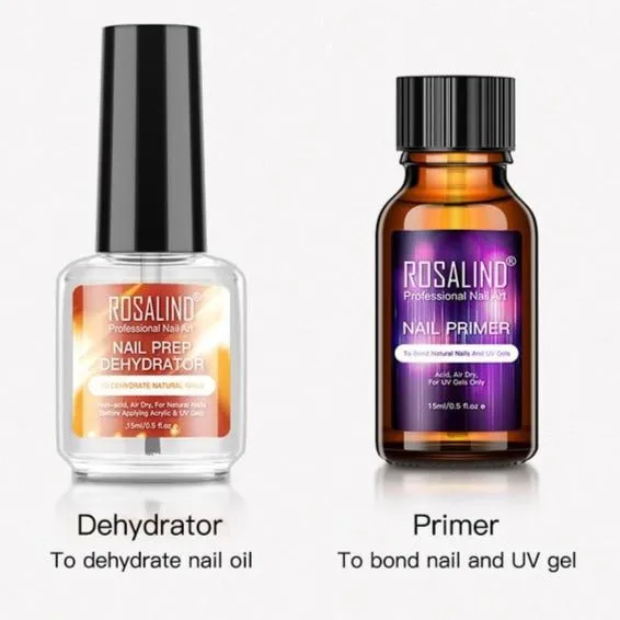 ROSALIND Nail Primer And Nail Prep Dehydrator Set
