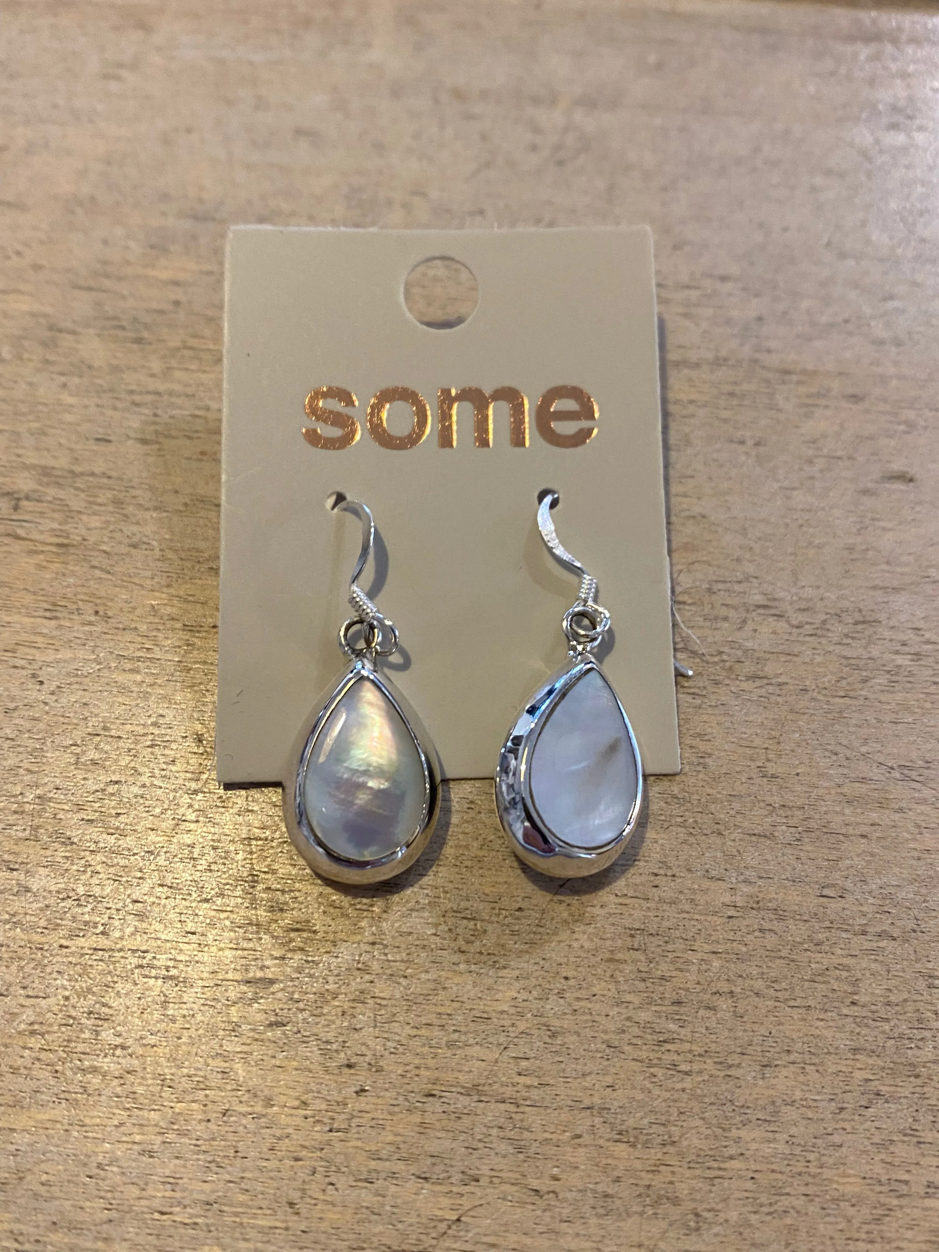 Some Sterling Silver Double Sided Paua Mother of Pearl Earrings 168