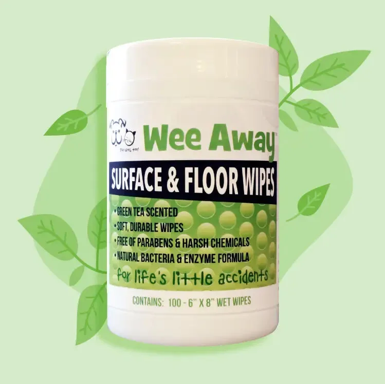 Wee Away Surface & Floor Wipes